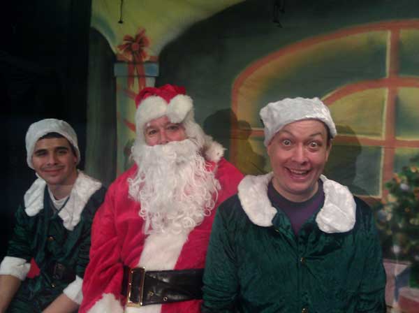 Photo by Joe MarshallUnemployed elves Herby and Vinnie, in happier times.