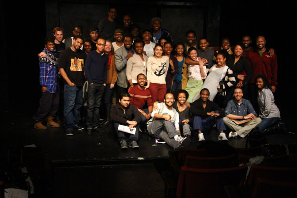 Collective talent: The playwrights from Horse Trade’s Fire This Time Festival.   Photo by Nathan Yungerberg