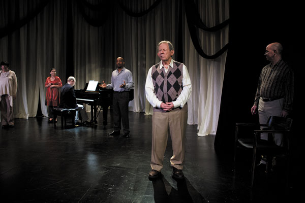 Photo by Tommy Mintz Larry Littman, in HGTC’s production of “Genius (by Chopin).” Littman does Blind Hermit duties in “Frankenstein.”