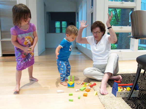 Photo by Maja T. Castillo, MD “Doc” (aka Joy Klippel) enjoys the benefits of being a great-grandma, with Castillo’s twins Isadora and Gaetano.