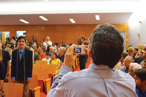 Cameras were aplenty at the commencement ceremony June 21.   