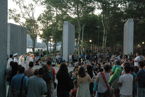 Photos courtesy of NY Classical Theatre Before Sandy: Battery Park, 2012.