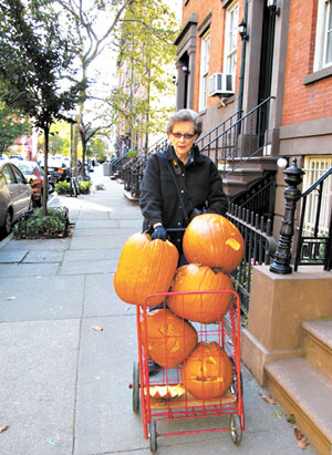 Photo by Pat Cooke Dottie Francoeur manages Chelsea properties…and Chelsea pumpkins!