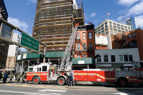 Downtown Express photo by Sam Spokony Two Canal St. buildings lost power Feb. 25 after an electrical fire. 