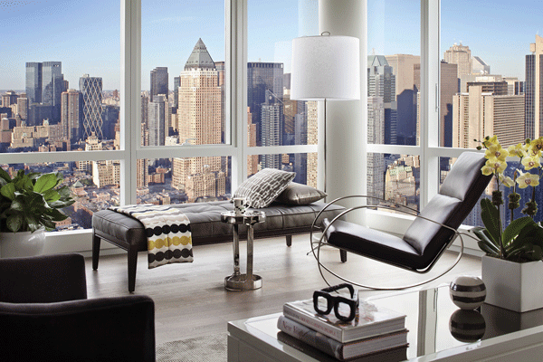 Image Courtesy of Related Companies A penthouse at Related’s One MiMA Tower, 460 West 42nd Street.