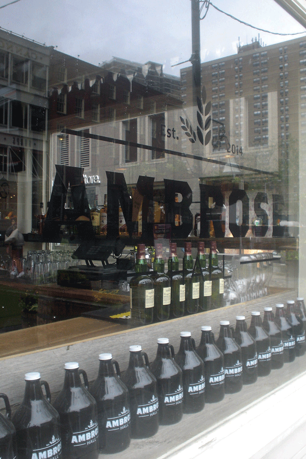 Ambrose Hall opened this month on the corner of Fulton and Front Sts., featuring craft beers and boutique liquor blends.