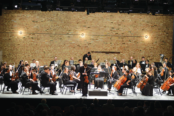 Photo by Kondala Rao Dhulipudi The New Amsterdam Summer Orchestra (the seasonal incarnation of the Symphony Orchestra, seen here) performs at St. Peter’s Church (346 W. 20th St.) on July 17.