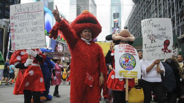 Times Square's 'creepy' costumed characters are out of control