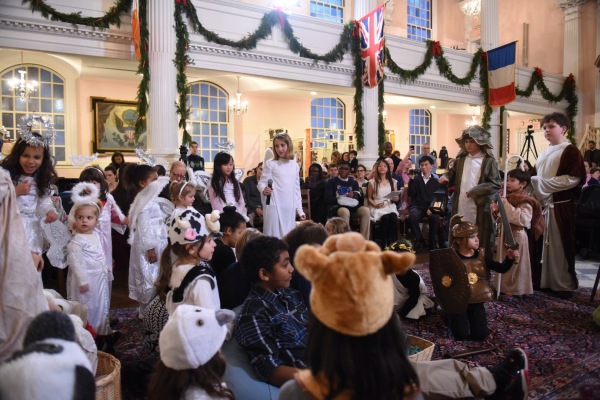 The Christmas Eve pageant at St. Paul's Chapel. Photo courtesy of Trinity/St.Paul's.