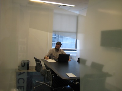 Conference room at LMHQ. Downtown Express photo by Dusica Sue Malesevic.