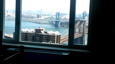 The view from one of Pace University's new dorm rooms on Beekman St. Photo courtesy of Pace University.