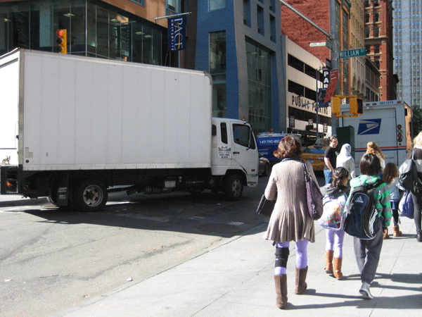 Downtown Express photo by Dusica Sue Malesevic Beekman St. near Spruce Street School is one of the places the First Precinct hopes to get a crossing guard. 