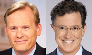 John Dickerson and Stephen Colbert. | 