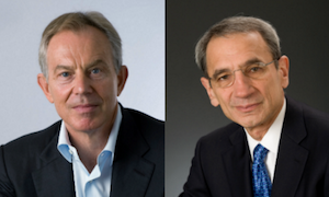 Former British Prime Minister Tony Blair and Rabbi Peter J. Rubinstein. | 92Y.ORG