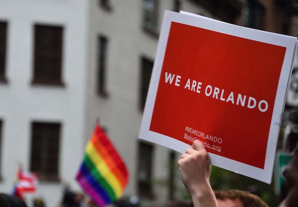 Thousands voiced solidarity with the Orlando bar victims and survivors at the Stonewall on June 13.