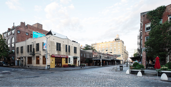 A view of the existing south side of the Gansevoort St. block, seen from Ninth Ave. Photo courtesy BKSK Architects.