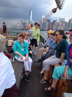 July 19’s sail on the majestic Sloop Clearwater offers the chance to see the Hudson River from a very different perspective that what the shoreline affords. Photo by Pamela Wolff.