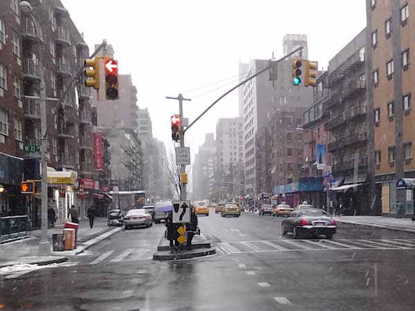 From 2015: Installation of split-phase traffic lights at W. 23rd St. & Seventh Ave. led to a decrease of 63% in injury collisions. File photo by Zach Williams.