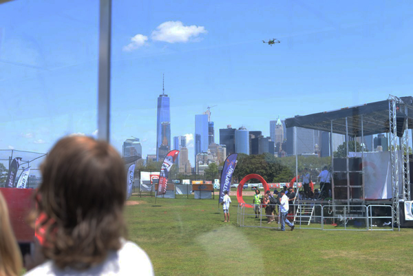 Photo by Franz Lino Governors Island hosted the 2016 U.S. National Drone Racing Championships last weekend.