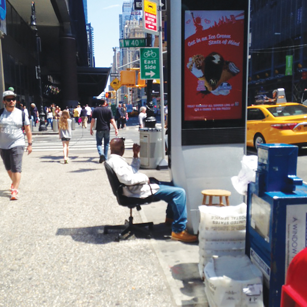 “The hottest spot was 40th and Eighth Ave. — it was a daily thing,” said John A. Mudd, president of the Midtown South Community Council, who took this photo when web browsing was still in service. Photo by John A. Mudd.