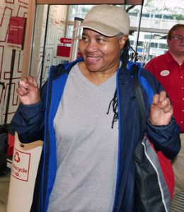 Photo by Milo Hess A Bronx shopper who would only identify herself as Phyllis said she had a rapturous time at Downtown's new Target, and vowed to return.