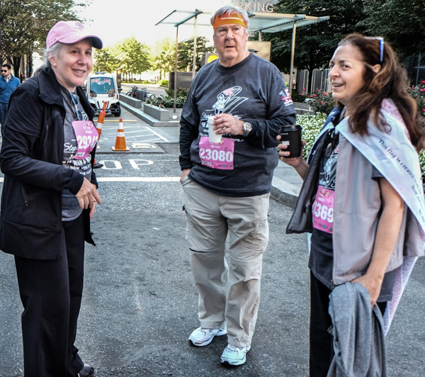 Photo by Tequila Minsky Members of the Neighbors group who participated in the Tunnel to Towers run on Sept. — from left, Jill Goodkind, Robert Moore, and his wife Mary Ann “Mac” Chiulli — agreed that it was an inspiring experience they want to do again.