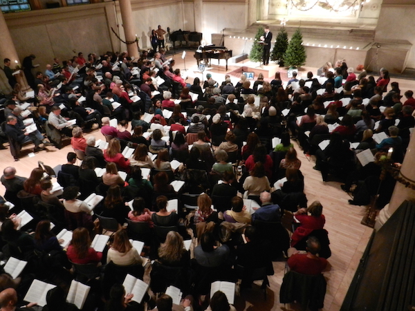 The West Village Chorale kicks off a series of events with their Dec. 4 Open Messiah Sing. Photo by Davis Foulger.