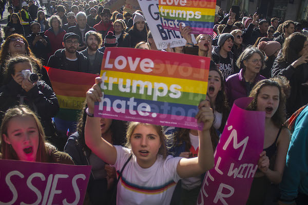 Protests followed the election of Donald Trump, but local activists and elected officials want to organize a more long-term approach to opposing the controversial president-elect. Photo by Zach Williams.