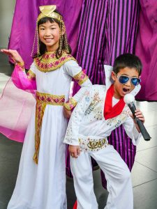 Photo by Milo Hess Pop stars ancient and modern were well represented at the Brookfield bash — from 8-year-old Charlize Hsieh's elegant Cleopatra, to her 6-year-old brother Cayden's rockin' Elvis.