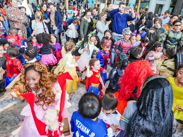 Photo by Milo Hess It's hard to tell who was having the most fun at the Brookfield Halloween festival on Saturday — the kids showing off their costumes, or the parents in the background snapping pictures of their little monsters.