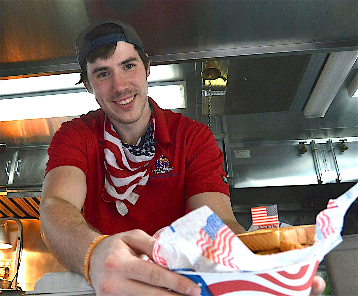 Josh Gatewood, owner of the Yankee Doodle Dandy’s food truck, is president of the New York City Food Truck Association.  Photo by Jackson Chen