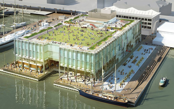 Rendering by SHoP Architects The South Street Seaport’s revamped Pier 17, set to open next year with an array of retail and fine dining, will be a further draw to Downtown.