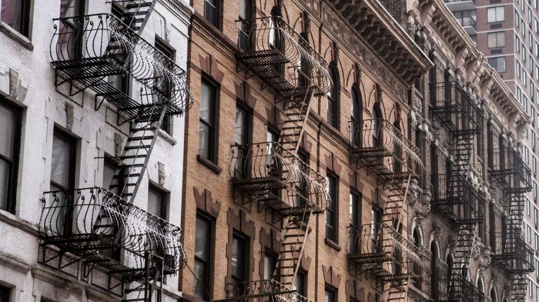 NYC apartment building exterior