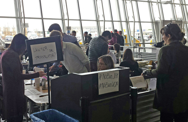 JFK Airport on Mon., Jan. 30. Photo by Bill Parry.