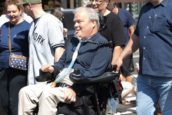 Det. Steven McDonald, last year, at the annual Father Mychal Judge 9/11 Walk of Remembrance. File photo by Daniel Kwak.
