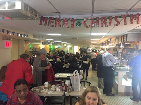 The Evergreen was packed with people on the morning of Dec. 30, eager to dine at the establishment for one last time. Photo by Dennis Lynch.