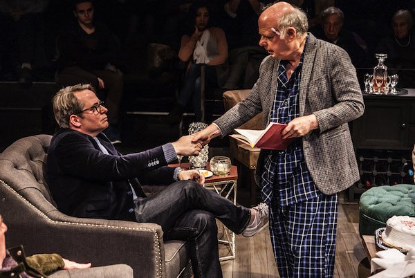 Matthew Broderick and Wallace Shawn in Shawn’s “Evening at the Talk House,” directed by of Scott Elliott, at the Pershing Square Signature Center through March 12. | MONIQUE CARBONI