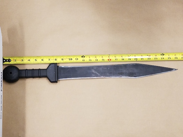 A picture of the blade used to fatally stab Timothy Caughman on March 20. Photo courtesy DCPI.