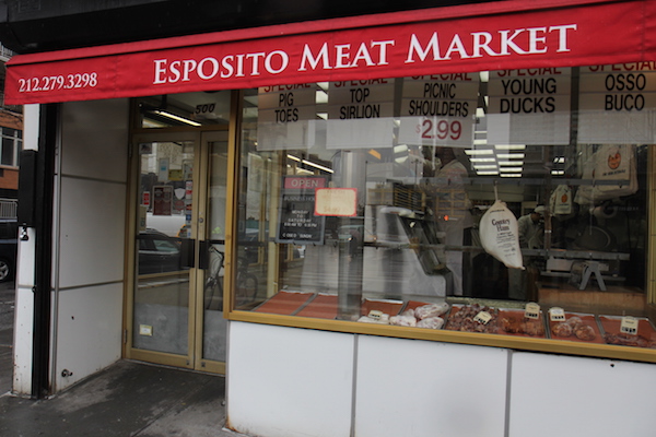 Esposito Meat Market has been in business at the same location, the corner of Ninth Ave and W. 38th St., for 85 years. Photo by Dennis Lynch.