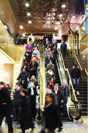 The rush hour crowd at the Port Authority Bus Terminal in Midtown. | MICHAEL SHIREY