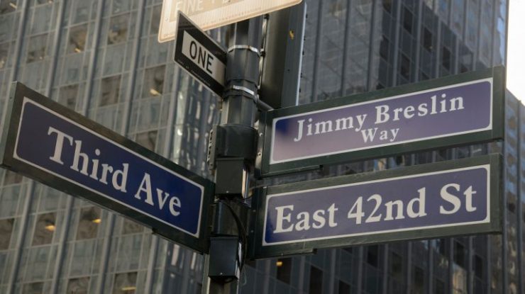 Journalist Jimmy Breslin Gets His Way At 42nd Street And Third