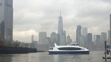 The first of 20 Citywide Ferry Service boats