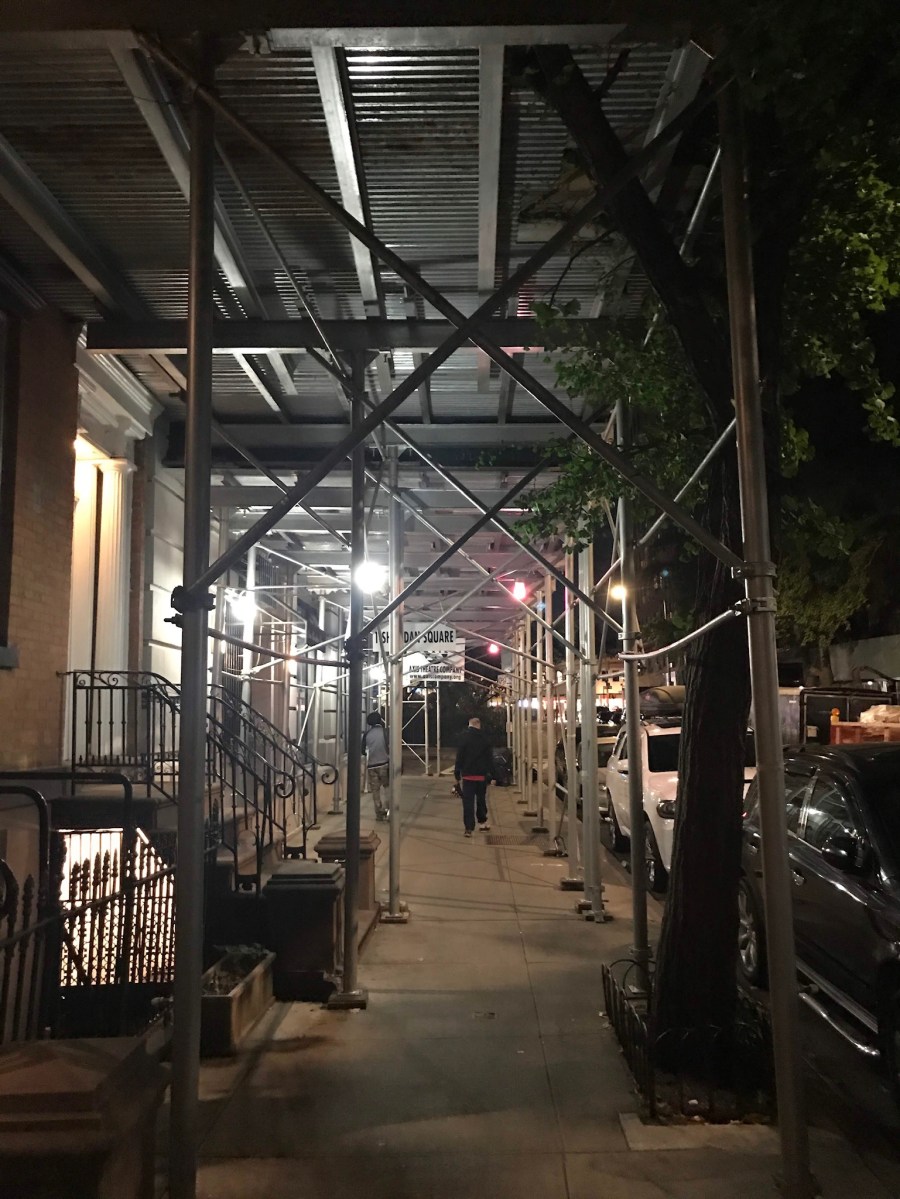 West Village scaffolding (Photo by Gabe Herman)