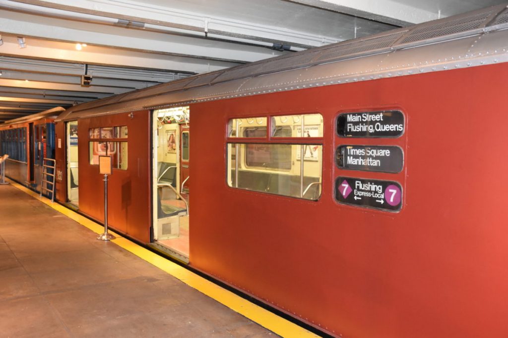 Redbird 7 train that ran from Flushing, Main Street to Times