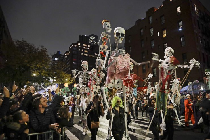 Costumed revelers march in 46th Village Halloween Parade  amNewYork