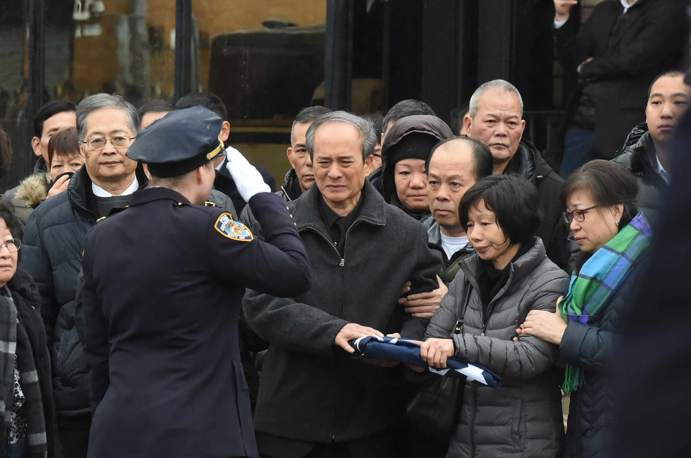 Emotional funeral held for NYPD cop who died in FDR crash