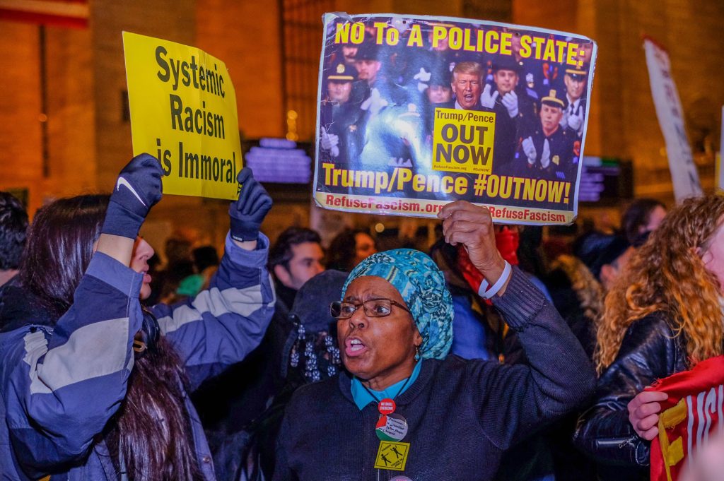 Tensions high between cops and protestors in Grand Central