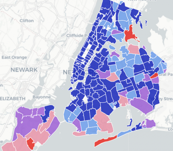 New report shows where NYC neighborhoods are giving their financial