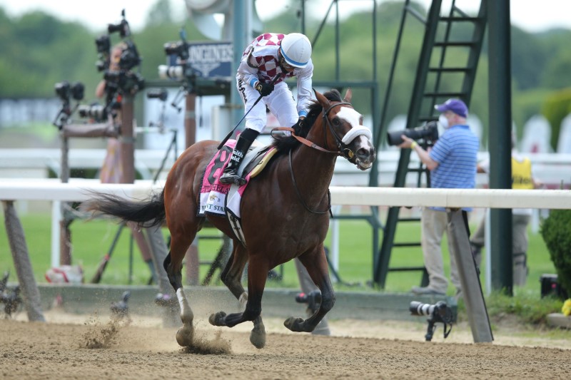Tiz The Law Wins Belmont Stakes To Clinch First Leg Of Triple Crown Amnewyork