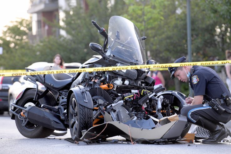 Motorcycle Rider Critical After Crash In Popular Brooklyn Tourist Strip 